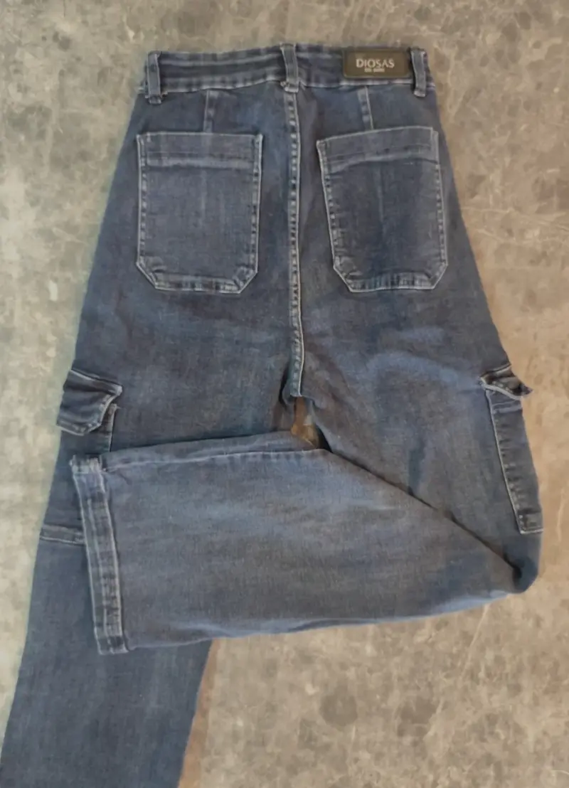 Pantalones cargo de mezclilla - 2