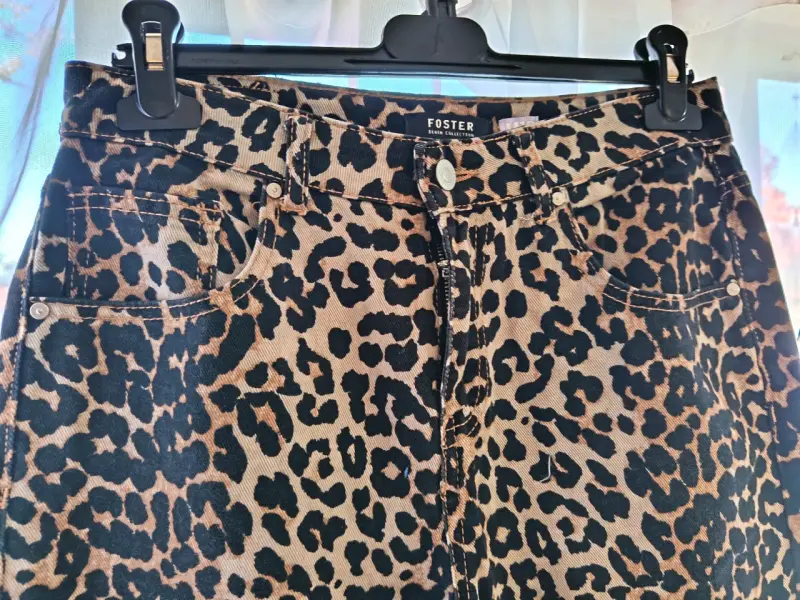 Pantalones estampado leopardo Foster Talla 38 - 4