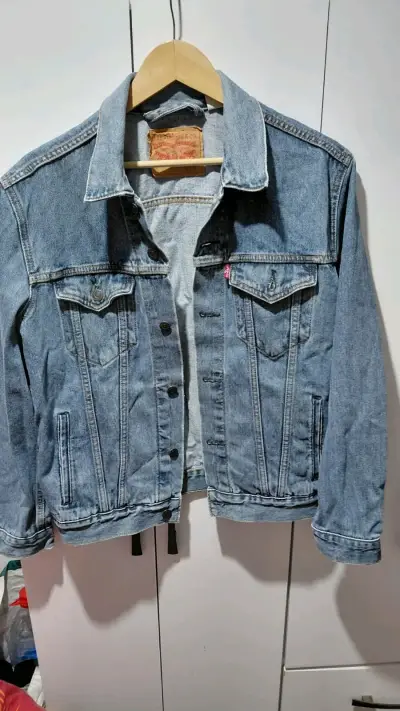Chaqueta de mezclilla azul - miniatura 1