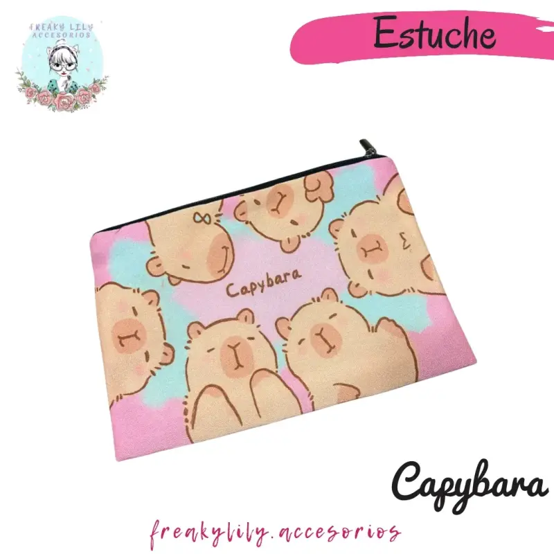Estuche Capybara colorido