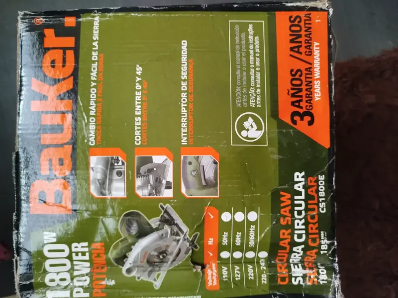 Sierra circular Bauker 1800W - 1