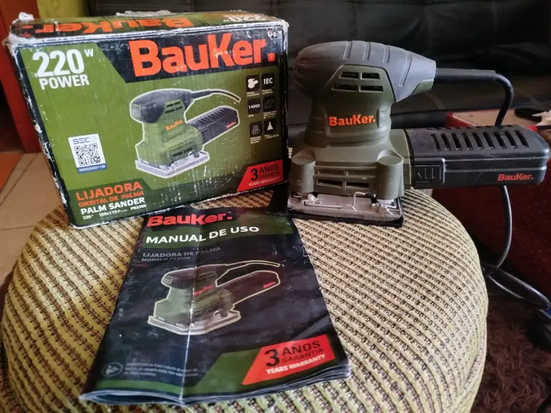 Lijadora orbital Bauker 220W - 1