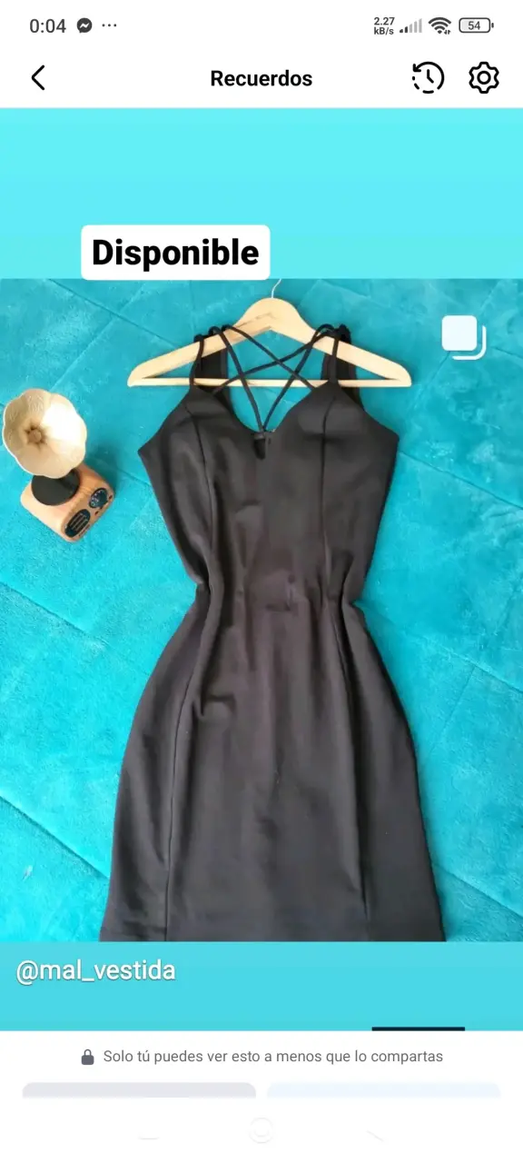 Vestido negro elegante