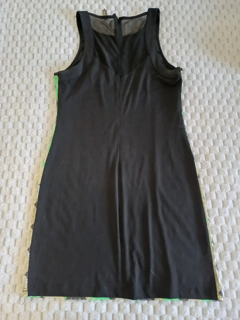 Vestido escarchado de rombos - 2