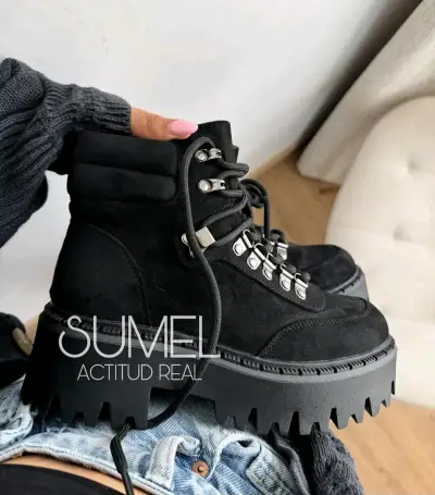 Botas negras plataforma - miniatura 3