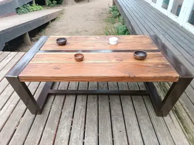 Mesa de centro rústica - miniatura 3