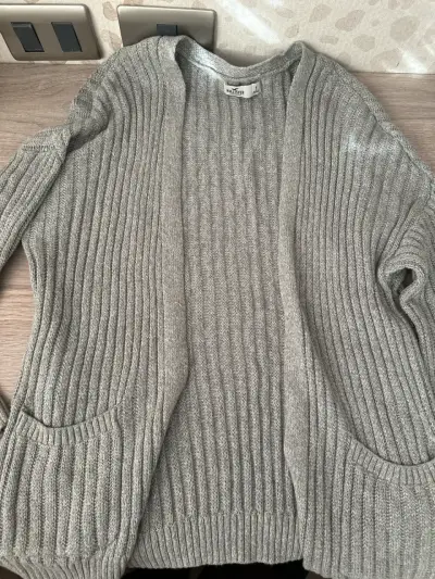 Cardigan gris mujer talla S - miniatura 1