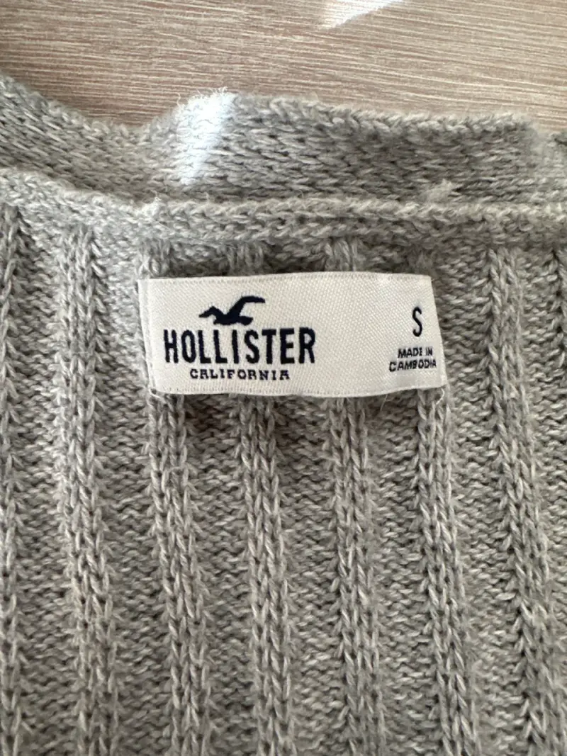 Cardigan gris mujer talla S - 2