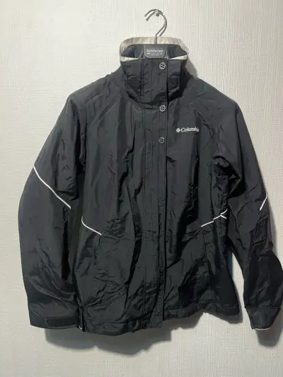 Chaqueta impermeable Columbia negra - miniatura 1