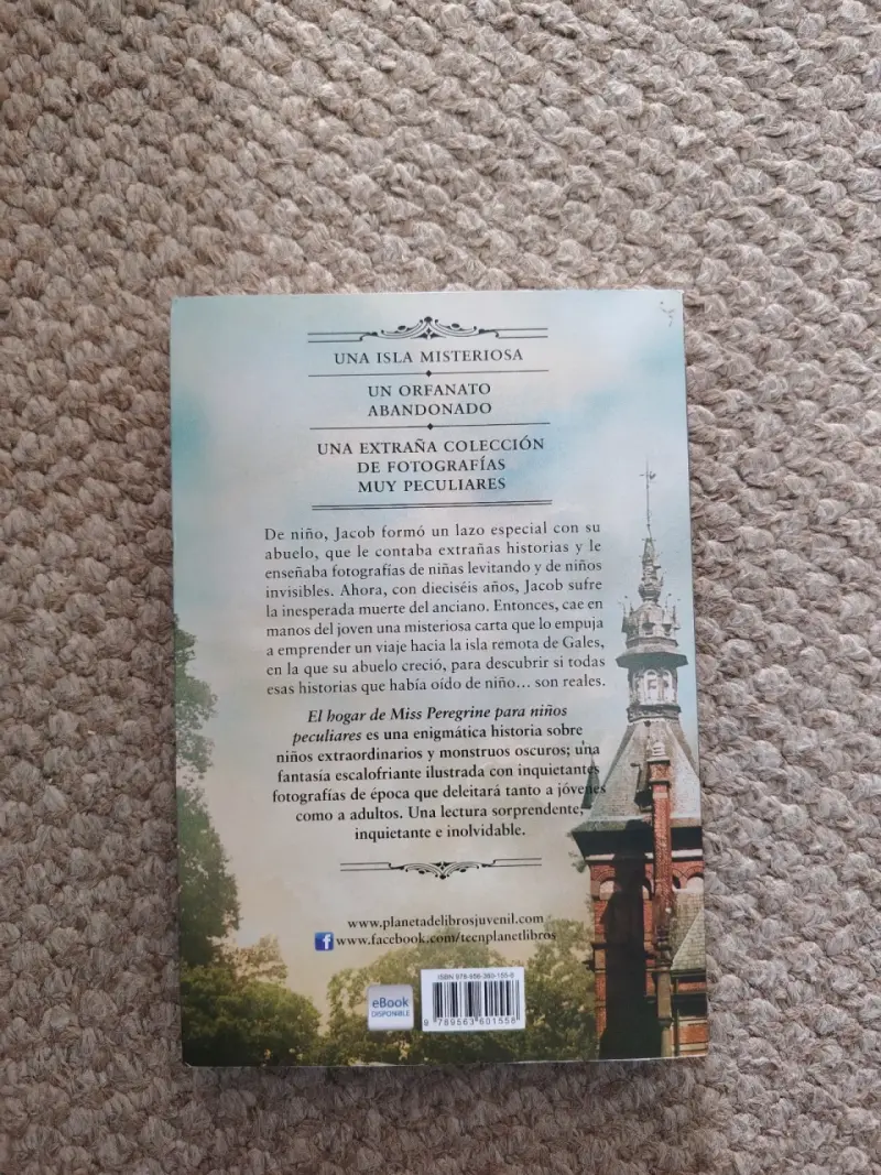 Libro El hogar de Miss Peregrine - 2