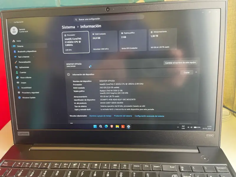 Laptop ThinkPad E590 Core i7 - 4