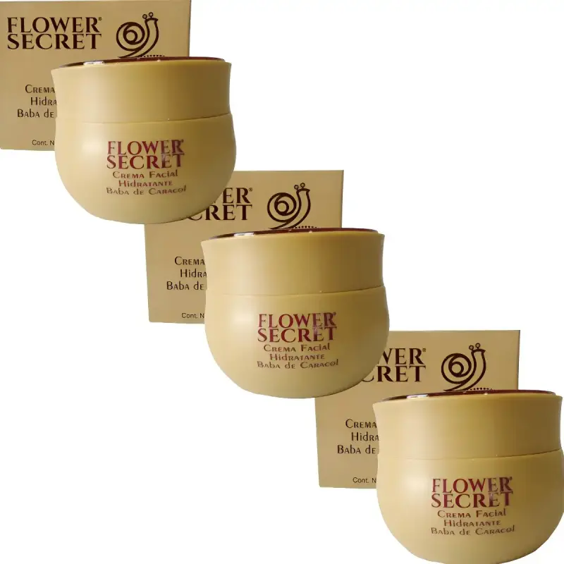 Pack 3 Cremas Baba de Caracol Flower Secret | - 3