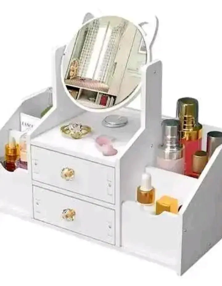 Organizador de maquillaje blanco - 2