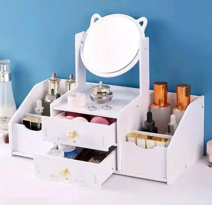 Organizador de maquillaje blanco - 3