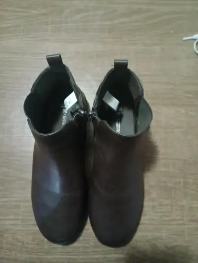 Botines de cuero marrón - miniatura 3