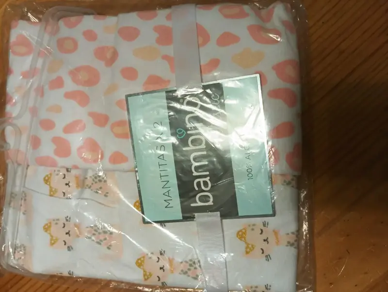 Set de mantitas Bambino 100% algodón