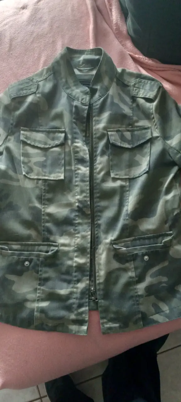 Chaqueta militar camuflaje verde - 1