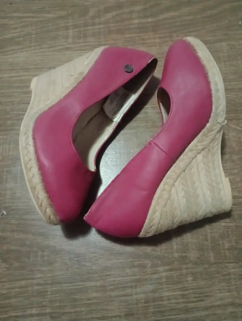 Zapatillas plataforma rosadas - 1