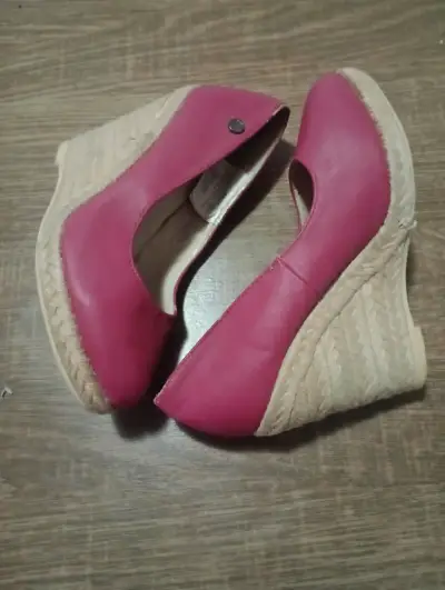 Zapatillas plataforma rosadas - miniatura 1