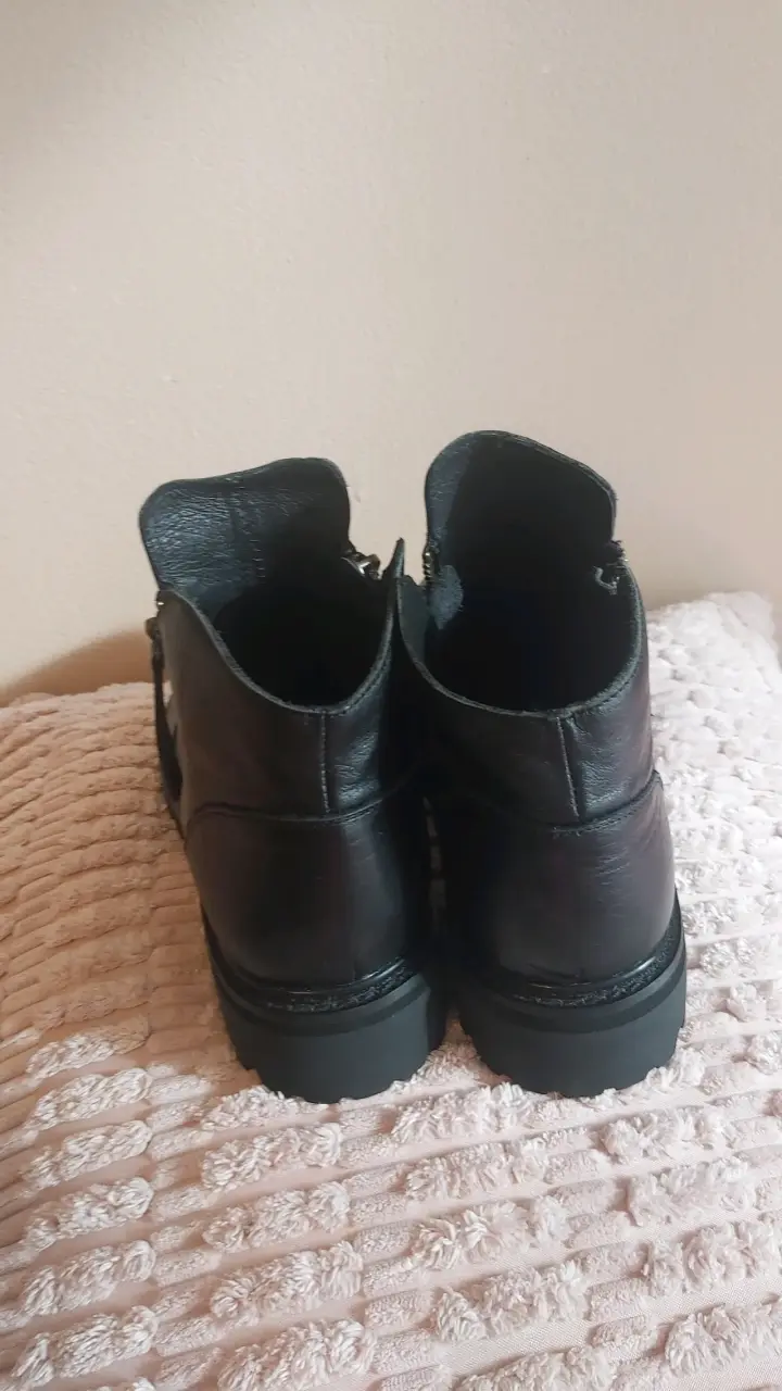 Botines de cuero mujer talla 37 ( tallaje pequeño - 2