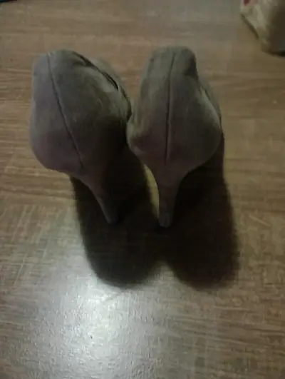 Zapatos de taco alto beige - miniatura 2