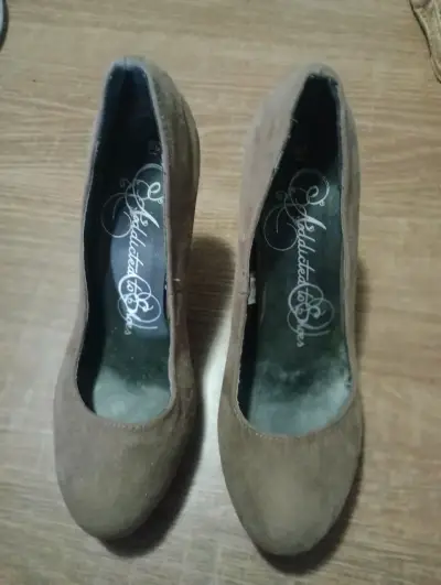 Zapatos de taco alto beige - miniatura 3