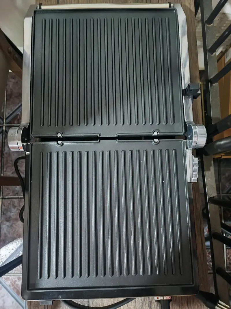 Parrilla eléctrica 180° de acero inoxidable - 5