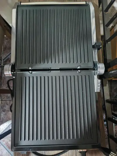 Parrilla eléctrica 180° de acero inoxidable - miniatura 5