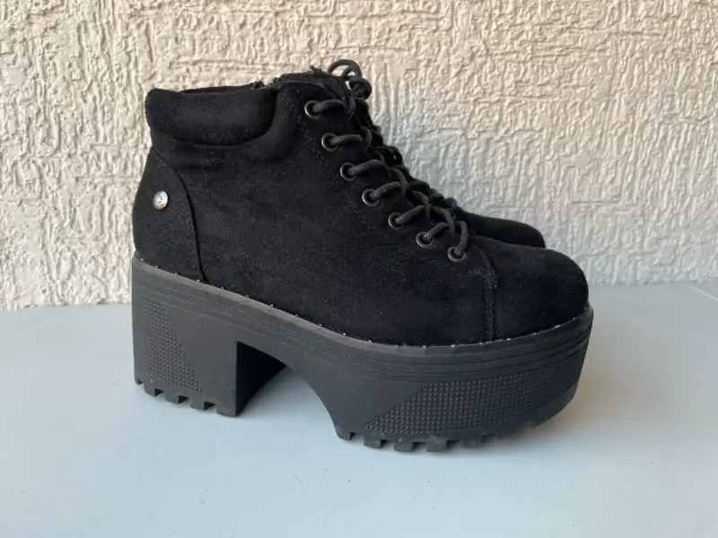 Botines plataforma negros - 1