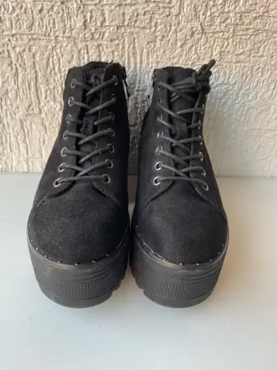 Botines plataforma negros - miniatura 2