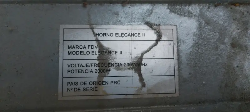 Horno eléctrico empotrable FDV - 6