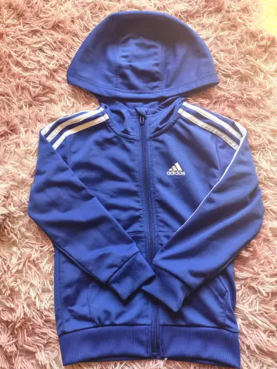 Polerón azul con capucha adidas - miniatura 1