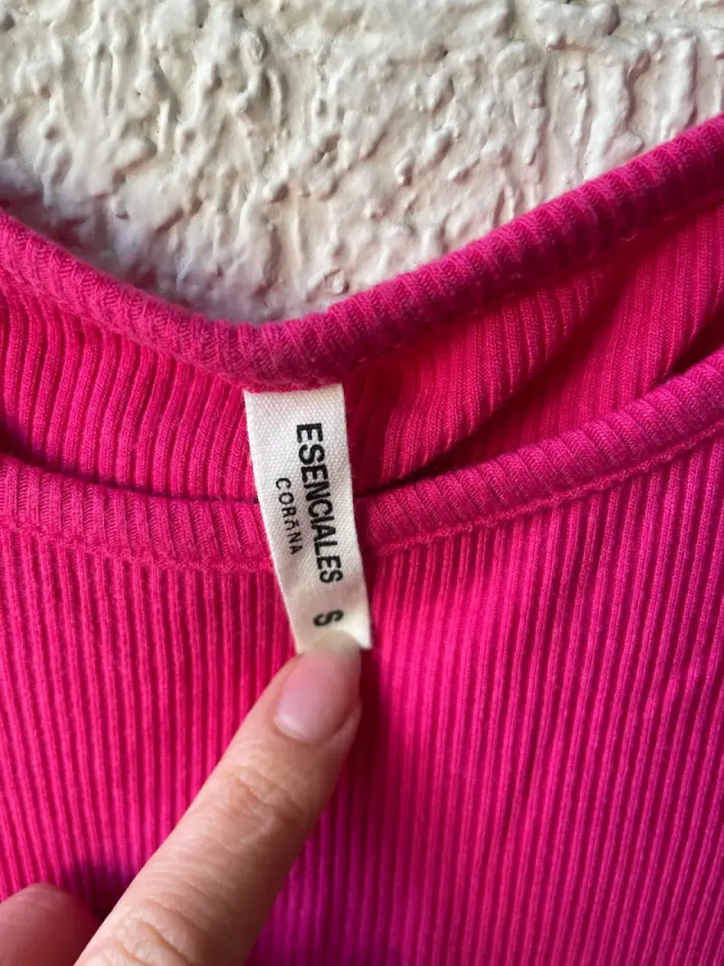 Polera sin mangas fucsia - 2