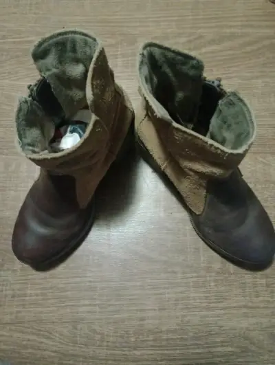 Botines de mujer color camel - miniatura 2