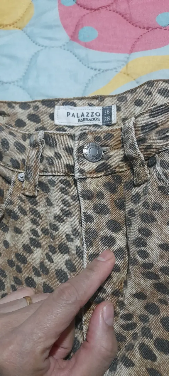 Pantalon  palazzo con estampado de leopardo - 2