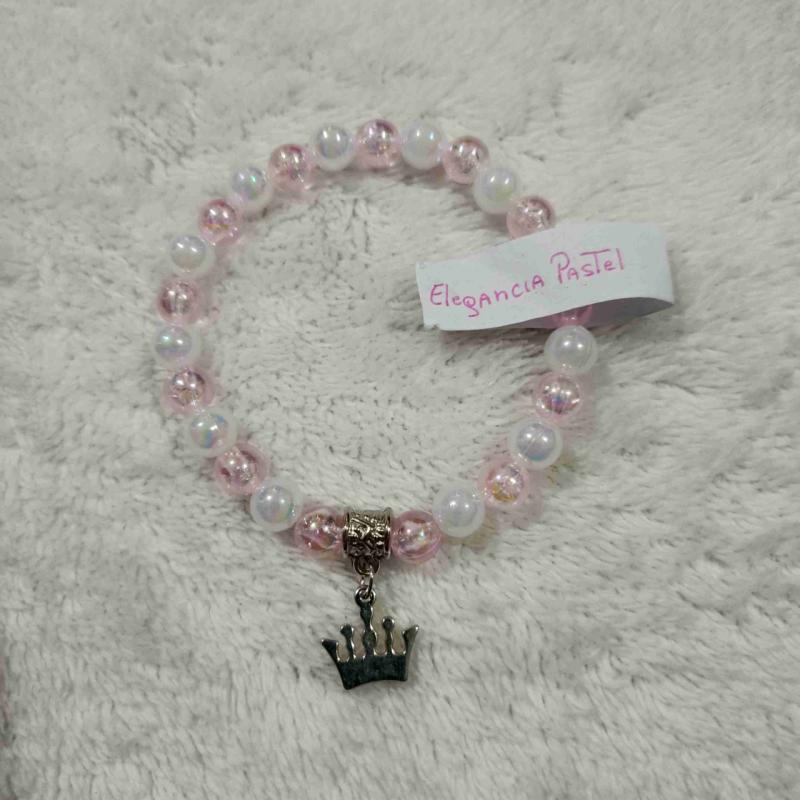 Pulsera elegancia pastel, diseño unico