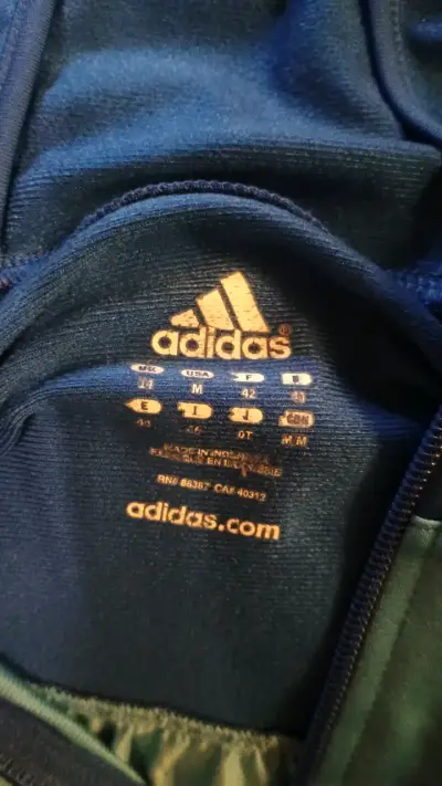 Polerón deportivo azul Adidas - miniatura 2