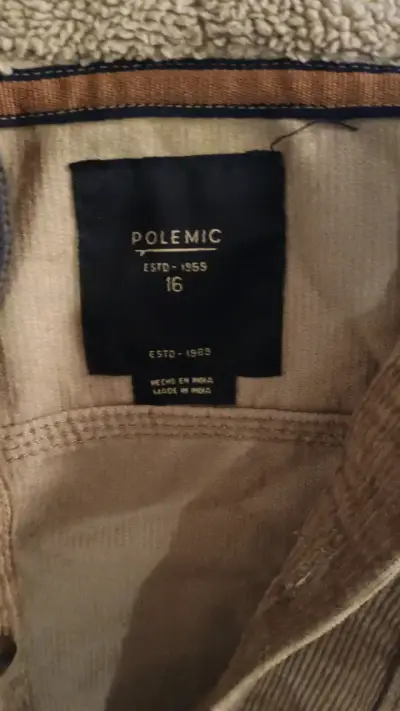 Chaqueta de cotele con piel, con capucha - miniatura 2