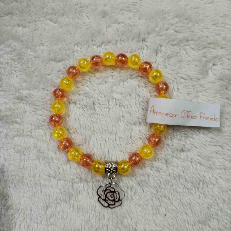 Pulsera Amanecer Cítrico, diseño único