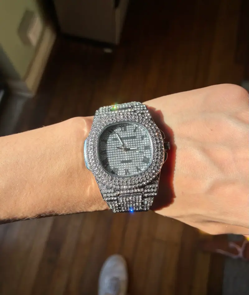 Reloj diamantado Bust down - 4