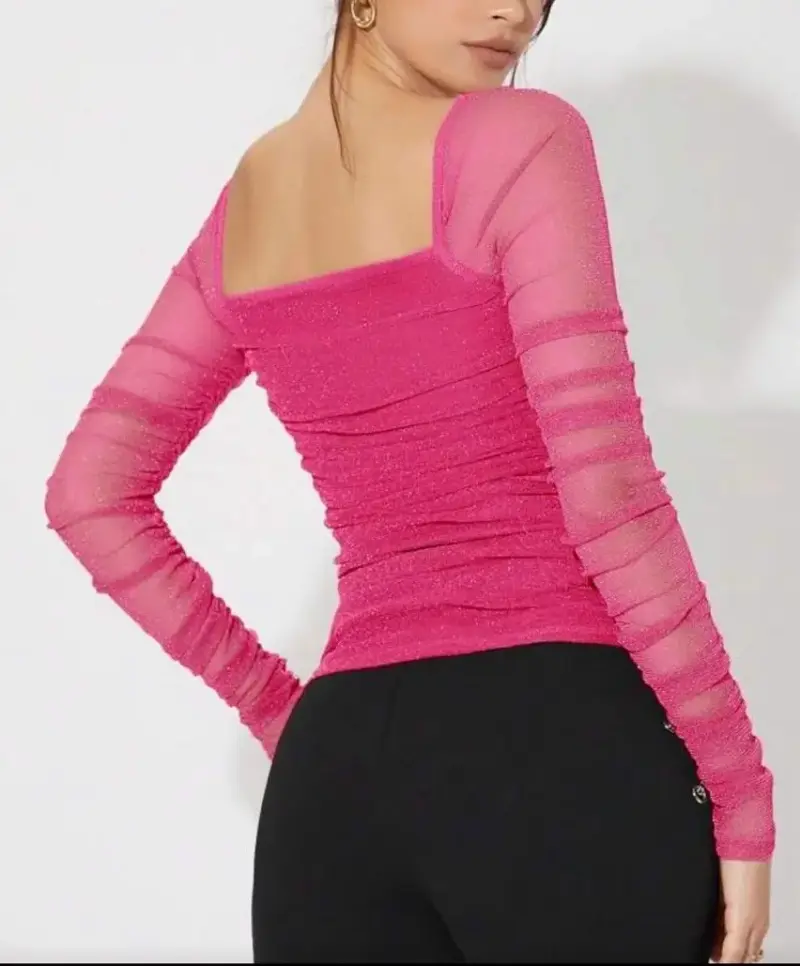Blusa rosa brillante - 3
