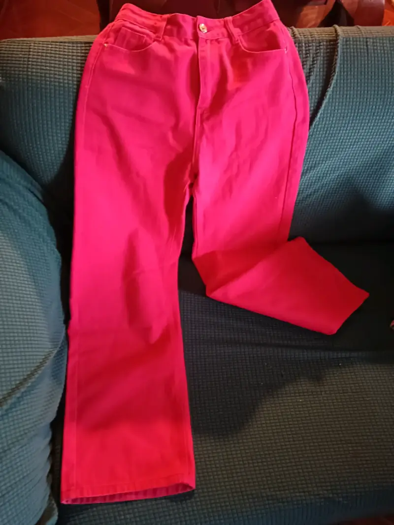 Pantalones rosados mujer