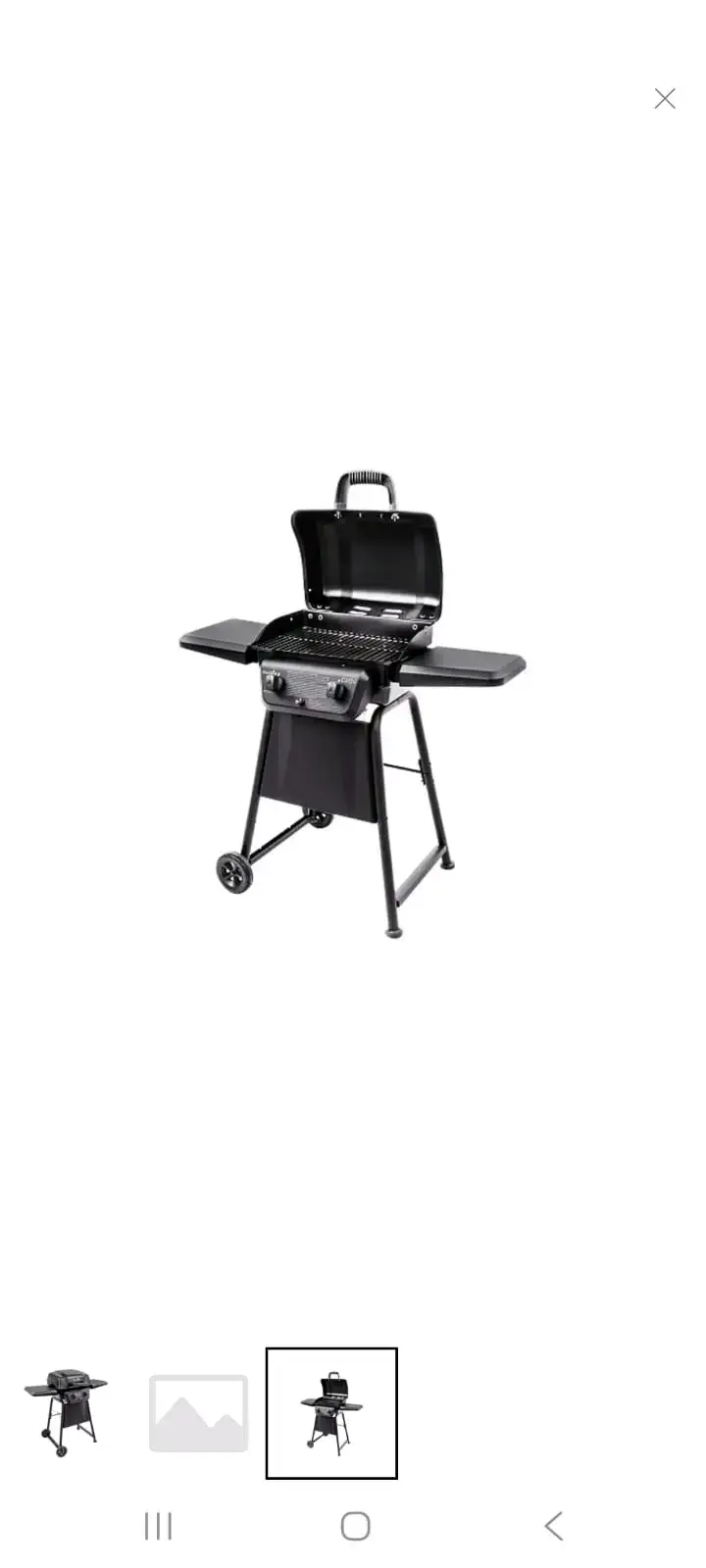 Parrilla a gas portátil con ruedas