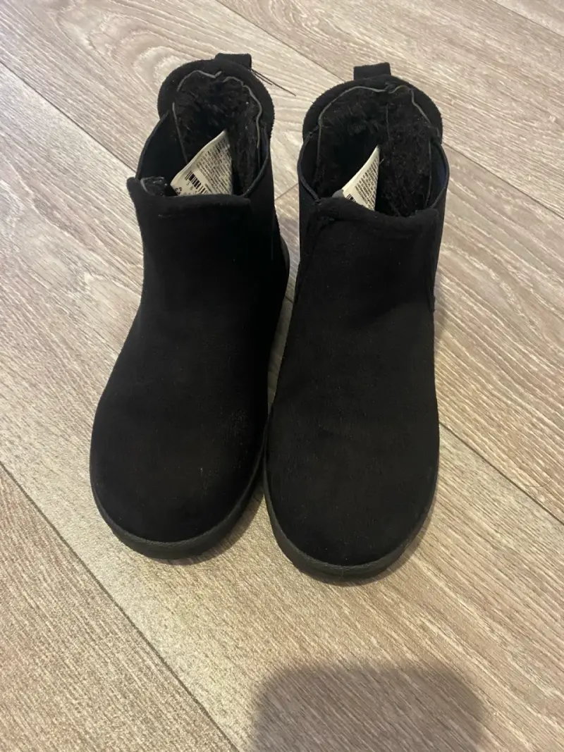 Botines negros de gamuza - 1