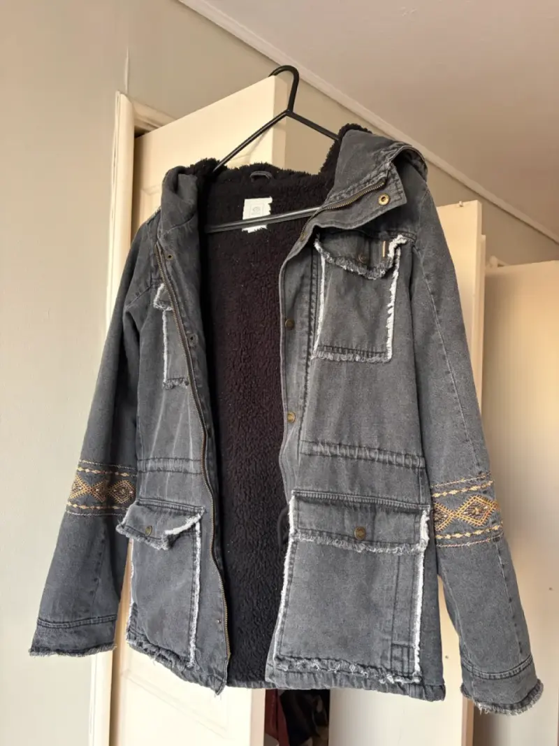 Chaqueta Ripcurl gris con capucha y chiporro - 3