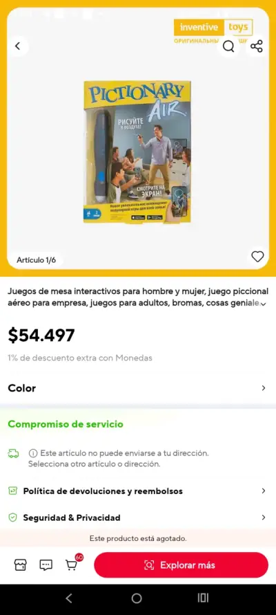 Juego de mesa Pictionary Air - miniatura 1