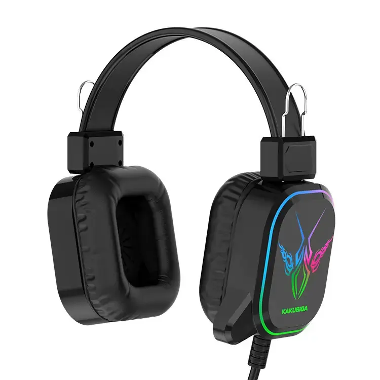 Auriculares gaming negros y rojos