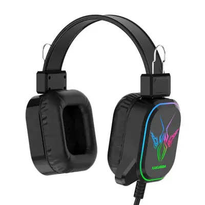 Auriculares gaming negros y rojos - miniatura 1
