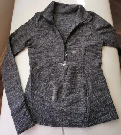 Polerón gris con cierre Lululemon - miniatura 1