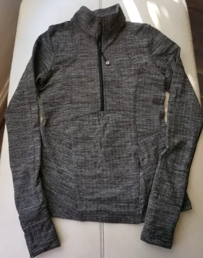 Polerón gris con cierre Lululemon - miniatura 3
